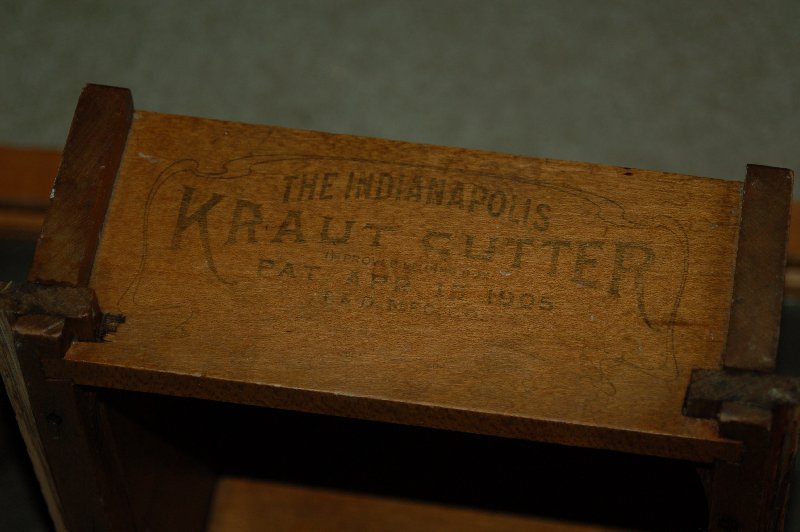 Closeup of Kraut Cutter box